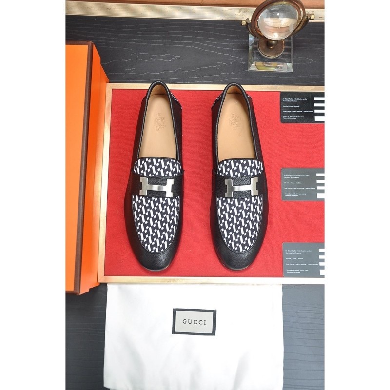 H**mes leather shoes